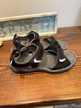 Khombu River Sport Sandals Women’s Size 7M Black Gray Adjustable Comfort Outdoor